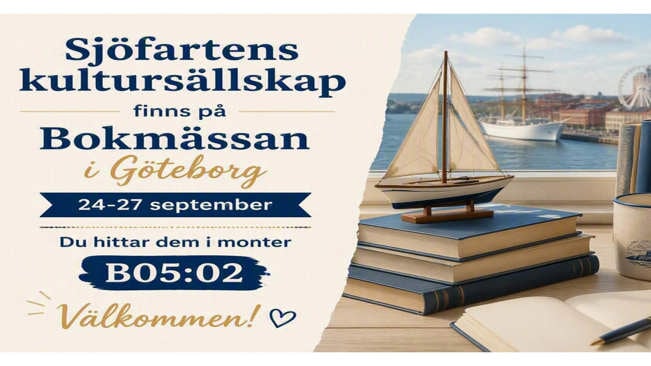 En text om att besöka Sjöfartens Kulrursällskap på Bokmässan i Göteborg