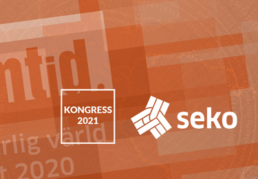 Omslag till Sekos framtidsrapport med kongressloggan