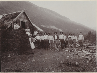 Rallarlag vid Nuoljatunneln i Norrbotten, 1900. Foto: Järnvägsmuseet