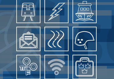 Bild på symboler som visar klubb symbolen