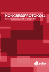 Omslag kongressprotokollet 2021