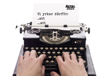 Bild på en skrivmaskin