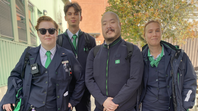 Seko-medlemmar på SJ.