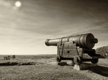 Bild på en gammal kanon, foto: Kai Schirmer