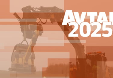 Bild på grävsmaskin