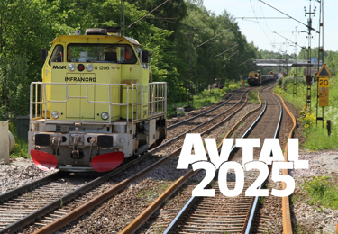 Arbete på järnväg.