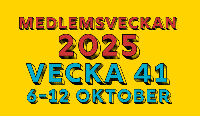 Texten "Sekos medlemsvecka 2025, vecka 41, 6-12 oktober"