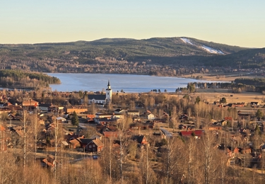 Vy över Siljansnäs, Dalarna