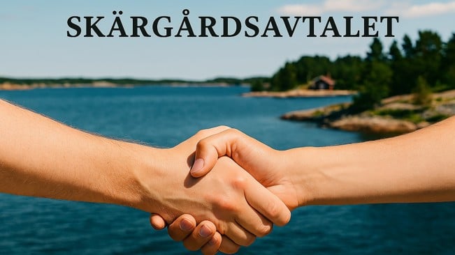 Händer skakar hand