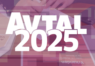 Texten Avtal 2025 mot lila bakgrund.