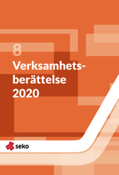 Omslag till "Verksamhetsberättelse 2020".
