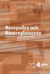 Omslag till "Resepolicy och resereglemente".