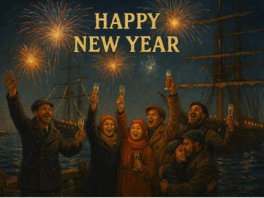 Två av Seko sjöfolks medlemmar från sektion Blidösundsbolaget ombord på båten Solöga.