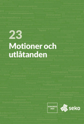 Omslag Motioner och utlåtande