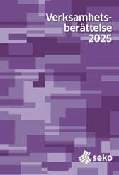 Omslag Sekos verksamhetsberättelse 2025
