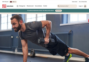 Skärmklipp från LO Mervärdes hemsida